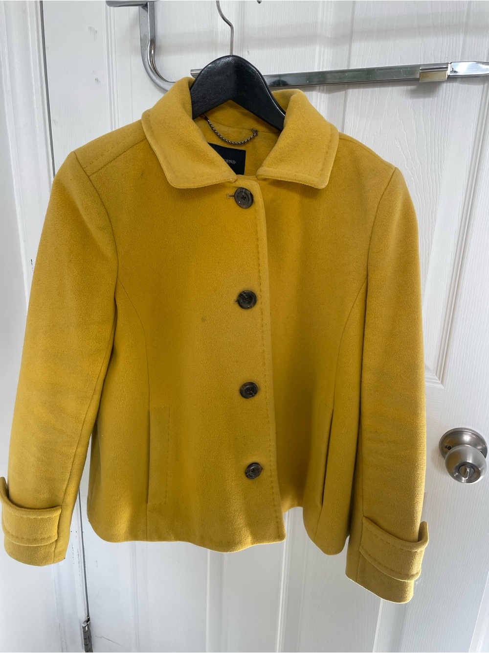 Lands' End Cropped Peacoat Jacket size 4P